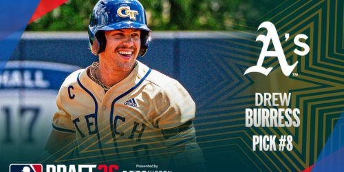 Touted college OF Burress 'ready to be a part of' A's young core after pick