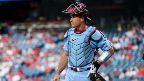 J.T. Realmuto showing off new wrinkle to his defensive greatness at Phillies camp