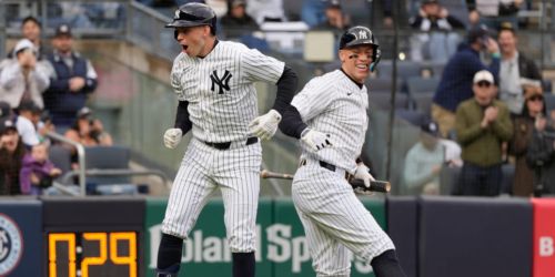 Dynamic duo Judge (No. 9), Rice (8) make Yanks HR history in rout