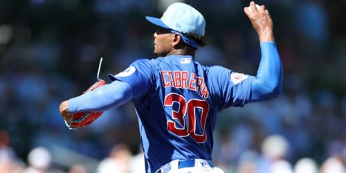 Cabrera faces 6 hitters in Cubs debut ... and sets each one down