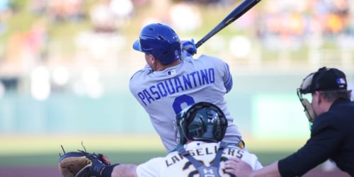 Pasquantino dealing with low back tightness, exits opener vs. Athletics
