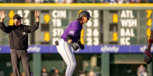 Beck takes advantage of shot atop Rockies' order with 3-hit night