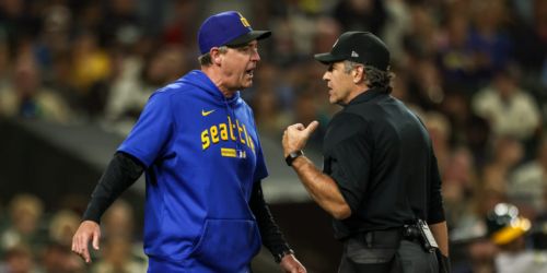 Wilson gets quick hook after A's-Mariners benches warned